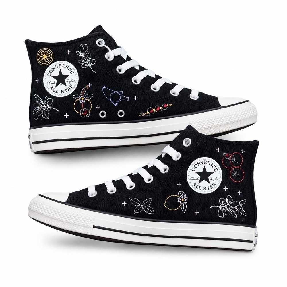 Converse Chuck‎ Taylor All Star Marketplace Essentials High Top Sneakers 7 NEW - Picture 1 of 11